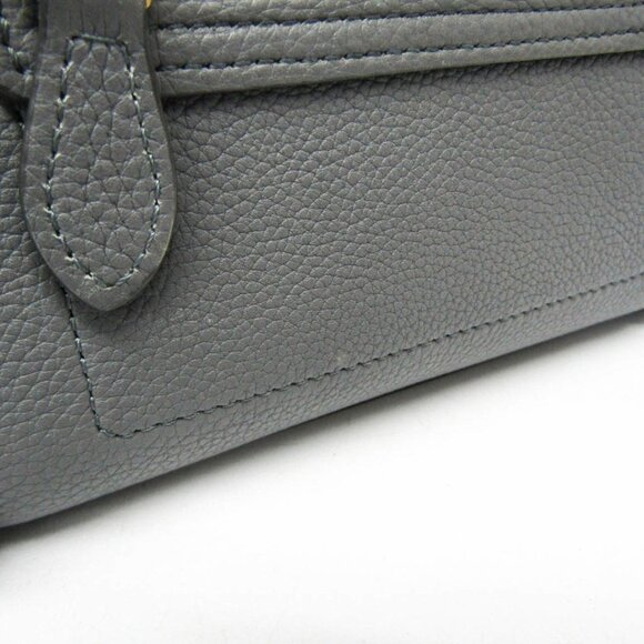 CELINE Gray Leather Shoulder Bag - Picture 5 of 16